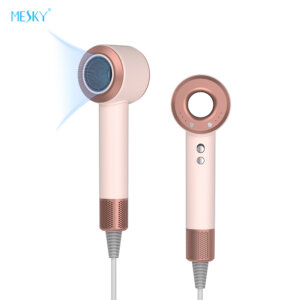 Ionic Hair Dryer – High-Speed Blow Dryer with Diffuser, Pink Hair Dryer for Salon & Home