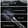Blow dryer brush with negative ion care – volume, shine, anti-frizz