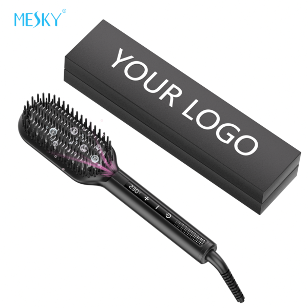 how to clean hair straightener brush?