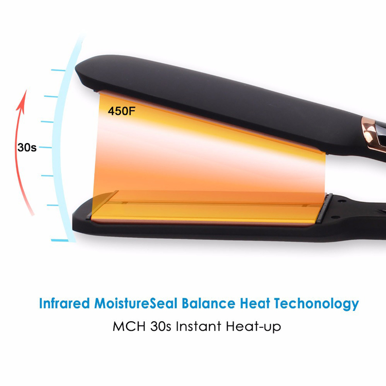 MCH heater technology with 30-second instant heat-up for infrared straightener