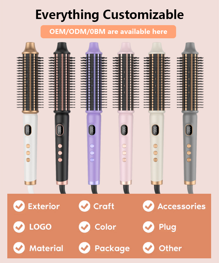 Private label heated thermal brush